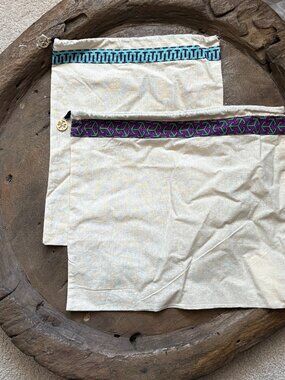 Tory Burch dust bags lot of two (2) preppy accessory storage bougie